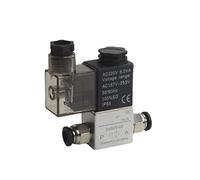 2V025-08 dc12v 24v 220v Type Pneumatic air Solenoid Valve 2 Position 2 Port Normally Closed Air Magnetic Valve Pneumatic 1Pcs(12mm Hose Pipe,AC110V)
