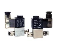 2V025-08 Normally Closed 12V 24V 220V 1/4" BSP 2 Way 2 Position Air Solenoid Valve 2V025-08 Pneumatic Control Valve(2V025-08 AC36V,Without)