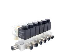 2V025-08 Normally Closed 12V 24V 220V Valveicic Solenoid Valve 2-Way Plug-in(Ac220v 8 in 8 Out)