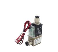 2V025-08 Normally Open 12V 1/4" BSP 2-Way 2-Position air Solenoid Valve 2V025-08 Pneumatic Control Valve (Color : with 8mm fittings-01)