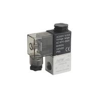 2V025-08 Valve 12V 24V 110V 220V 36V Volt Air Solenoid Valves 2 Position 2 Port 1/4" Normally Closed Pneumatic Solenoid Valve(4mm Hose Pipe,DC12V)
