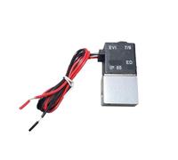 2V025 Pneumatic Solenoid Valve 2 Way Normally Closed DC12V DC24V AC110V AC220V 1/4" Female Port 1pcs Valve Opens with Energized(1-4 Solenoid Valves,DC 12V)