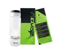 2VABU Molecular Sport - Rechargeable Hydrogen Water Bottle - 1400 PPB Molecular Hydrogen - SPE & PEM Technology - 400 ml - Includes Protective Sleeve