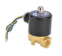 2W - 040-10 G3/8 in Brass Solenoid Valve, Normally Closed Electric Solenoid Valve with Diaphragm Design for Water Air Oil, Direct Acting Zero Pressure Start (AC24V)