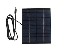 2W 12V Solar Panel with for Type C Output for Security Cameras and Devices Charging, Lamination Construction and Portable Design for Outdoor Installation