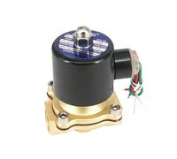 2W-160-15 Normally Closed 1/2" BSP Solenoid 12VDC 24VAC/DC 36VAC/DC 110VAC 220VAC 380VAC Brass Valve 2 Port Water Air Oil(AC110V)
