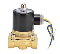 2W - 200-20 Brass Solenoid Valve, Normally Closed Electric Solenoid Valve, G3/4in Direct - Acting Diaphragm Valve for Water Air Gas, 10 kg/cm² Pressure Rating (DC24V)