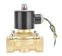 2W - 250-25 Normally Closed Solenoid Valve, Brass Electric Solenoid Valve, Direct Acting Diaphragm Structure for Pressure - Free Start, 25mm Flow Passage with G1in Take Over Cali (DC24V)