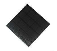 2W 5V ETFE Solar Panel 120x120mm Monocrystalline Silicon Cell High | Efficiency Charger for 3.7V Power Cell Fan Doorbell Outdoor DIY Project Black