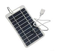 2W 5V Solar Panel Charger USB for Power Bank | High efficiency conversion, polycrystalline silicon, 2W 5V output, USB port, for ideal for power banks