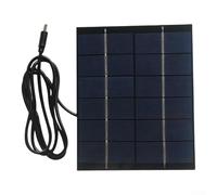 2W 6V Polycrystalline Silicon Solar Panel with 1M USB-C Cable for Outdoor Garden Lights and Small Systems