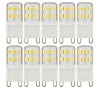 2W G9 LED Bulbs 320LM, Warm White 3000K Energy Saving Light Bulbs Equivalent to 28W 33W Halogen, No Flicker Capsule GU9 LED Bulb for Home Lighting Decor, Chandelier, Not Dimmable, 220-240V, 10 Pack