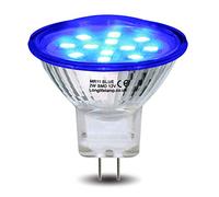 2w LED MR11 Blue Light Bulb 12v 35mm Replacement for Low Voltage Spot Lamp