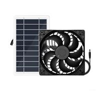 2W Portable Solar Powered Extractor Fan with USB Output, Monocrystalline
