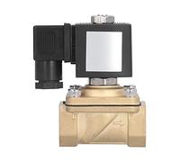 2W41-20GBN Electric Solenoid Valve, Brass Normally Closed Diaphragm Type, G 3/4 in Thread Replacement for Air Water Oil Gas, High Pressure Resistance with Arrows Outlet Marks (DC12V)