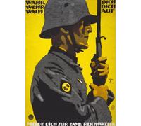 2W6 Vintage WWI German Bavarian Reichswehr Recruitment World War 1 Poster WW1-3 Different Sizes To Choose A3/A2/A1 - A2+ (610 x 432mm) 24" x 17"