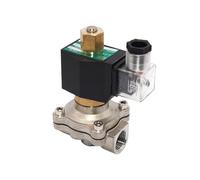 2Way Stainless Steel N/O Solenoid Valve 3/4 220vac Normally Open for Water Air Gas NBR Seal 2W-20BK(BSP_24VAC)
