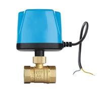 2ways,3ways DC12V-24V or AC220V Motorized Brass Ball Valve,3 Wires 2 Control Electric Ball Valve DN15 DN20 DN25 DN32 DN40 DN50 (DN15 DC12V-24V 2WAYS)