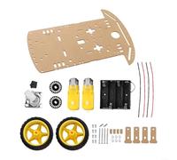 2WD For Arduino Robot Car Chassis Kit with For Speed Encoder, Battery Box, and Two DC Reduction Motors, Designed for Robotics Learning, Tracking, and For Speed Measurement