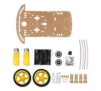 2WD Robot Car Chassis Kit with Speed Encoders, 2 x :48 Gear Motors & 4-AA Battery Box for Arduino Robotics Projects - Educational