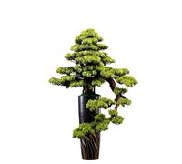2WFYJNITP Faux Artificial Bonsai Tree Light Luxury Floor Ornaments Living Room Entrance Decoration Fake Plants Potted Plants for Office Desk