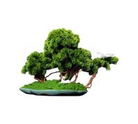 2WFYJNITP Faux Artificial Welcome Pine Bonsai Tree Office Ornaments Living Room Home Fake Green Plants Decoration for Office Desk