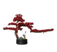 2WFYJNITP Faux Chinese Style Red Artificial Bonsai Tree Household Entrance Simulation Green Value for Office Desk