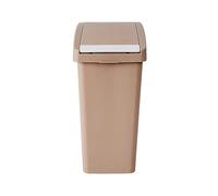 2WFYJNITP Kitchen Bin 10L Button Type Single Bucket Home Plastic Garbage Can Office Press Simple Waste Paper Basket Kitchen Bedroom Garbage Can