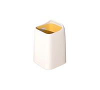 2WFYJNITP Kitchen Bin Household Garbage Cans Living Room Kitchen Restroom Light Luxury Wind Double Layer Office High Color Value Garbage Can(White,Large)