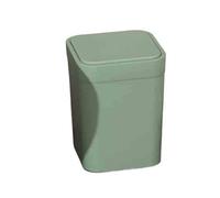 2WFYJNITP Kitchen Bin Household Trash Can With Push Button Pop Up Lid For Bathrooms Living Rooms And Kitchens Square Garbage Can(Green)
