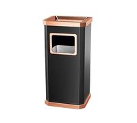 2WFYJNITP Kitchen Bin Square Waste Bin with Ashtray Removal Lid Standing Cigarette Outdoor Indoor Rubbish Garbage Can(Orange)