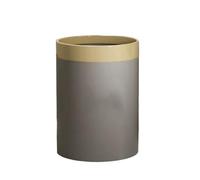 2WFYJNITP Kitchen Bin Trash Can Household Living Room Light Luxury Kitchen Bedroom Large Capacity High Value Modern Simple Paper Basket Garbage Can(Gris,Small)