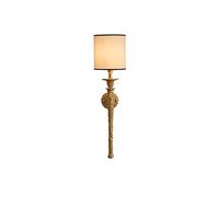 2WFYJNITP Multipurpose Vintage Luxury Wall Lamp, Bedroom Bedside, Corridor Staircase Porch All Copper Lighting Wall Sconce(Yellow)