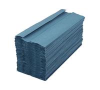 2Work 1-Ply C-Fold Hand Towels Blue 2880 Sheets