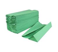 2Work 1-Ply C-Fold Hand Towels Green (Pack of 300) HC128GRVW