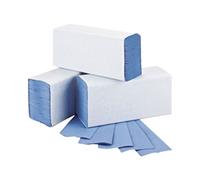 2Work 1-Ply M-Fold Hand Towel Blue 3000 Sheets