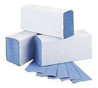 2Work 1-Ply M-Fold Hand Towel Blue (Pack of 3000)