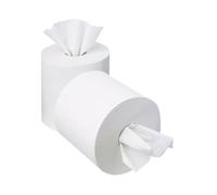 2Work 1-Ply Mini Centrefeed Roll 120M 70mm Core White (Pack of 12)