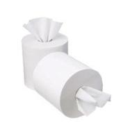 2Work 1-Ply Mini Centrefeed Roll 120M 70mm Core White (Pack of 12) KF03784