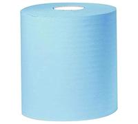 2Work 2-Ply Centrefeed Roll 150m Blue (Pack of 6) KF03805