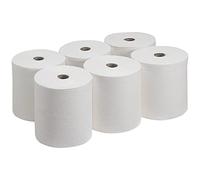 2Work 2-Ply Centrefeed Roll 150m White (6 Pack)