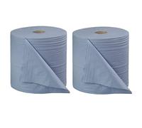 2Work 2-Ply Forecourt Roll 400m Blue (Pack of 2) CT34137+ FINCHLEY Refill Pen Free