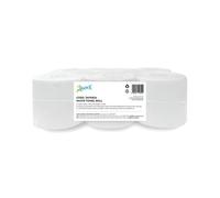 2Work 2-Ply Hand Towel Roll 175m Embossed White Pack of 6 2W10824