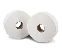 2Work 2-Ply Mini Jumbo Toilet Roll 200 Metres (Pack Of 12) J26200Vw