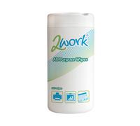 2Work All Purpose Wipes Tub PK 100