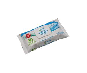 2Work Antibacterial Alcohol Hand Wipes Unfragranced (Pack of 50) 2W03485