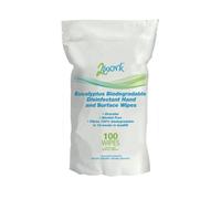 2Work Biodegradable Disinfectant Hand/Surface Wipe Pack of 100 2W09161