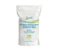 2Work Biodegradable Eucalyptus Wipes (Pack of 100) 2W09161
