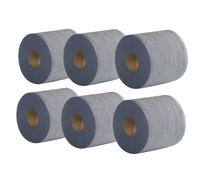 2Work 2-Ply Centrefeed Roll 100m Blue (6 Pack)