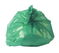 2WORK CS002 Refuse Sack, 100 g, Green (Pack of 200)